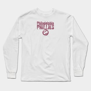 Phillies Vintage Weathered Long Sleeve T-Shirt